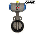 4 Inch  3 Inch Pneumatic Clamp Butterfly Valve Stainless Steel Body