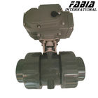 Electric PVC Soft Seal Industrial Ball Valve For Oil Gas Water Chemical