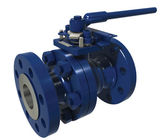 WCB 2 Or 3 Piece Floating Ball Valve RTJ Flange A105 High Flow Capacity