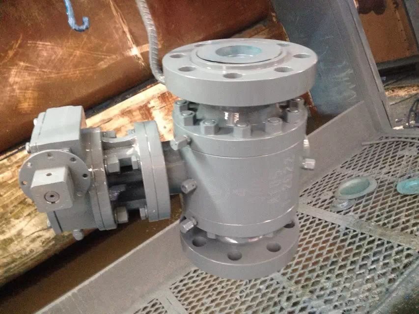 2/3 Piece Trunnion Mounted Ball Valve Devlon Seat , 600lb 900lb Pressure