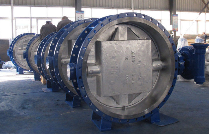 WCB Body Disc Metal To Metal Butterfly , Triple Eccentric Butterfly Valve Bidirectional Seal