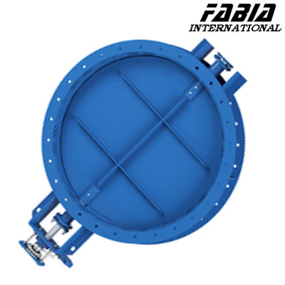 50mm 400mm 300mm Carbon Steel Flanged Ventilation Butterfly Valve