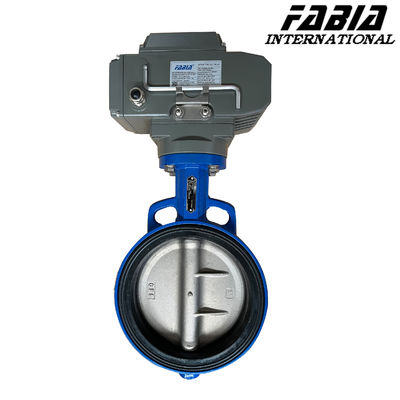 Electric Industrial Carbon Steel Body  Butterfly ValveValve Plate Stainless Steel