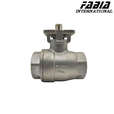 Electric High Pressure Two Piece Ball Valve With Internal Teeth