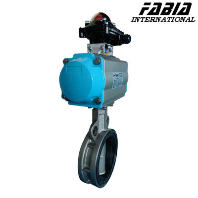 Industrial Pneumatic Driven Butterfly Valve -20°C- 150°C For Precise Control