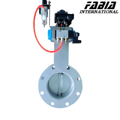 Flanged Soft Seal Pneumatic Butterfly Valve For Water Supply And Drainage Pipes