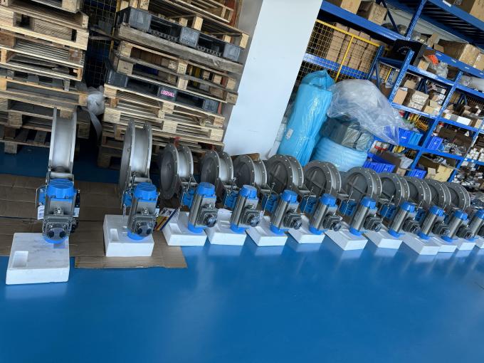 FB-D-73 Series Pneumatic SCR Butterfly Valve High Temperature For VOC ...