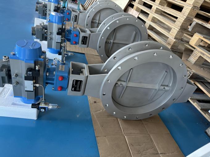 FB-D-73 Series Pneumatic SCR Butterfly Valve High Temperature For VOC ...