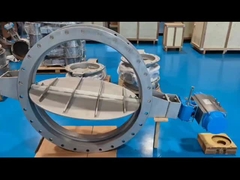 Stainless Steel Pipe Valve For High Temperature Flue Gas Control In Large Diameter Pipes