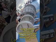 Butterfly Valve for Large Caliber Ventilation Ducts