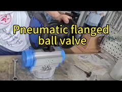 How does a pneumatic actuated ball valve work?