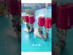 Electric high-temperature three way ceramic valve