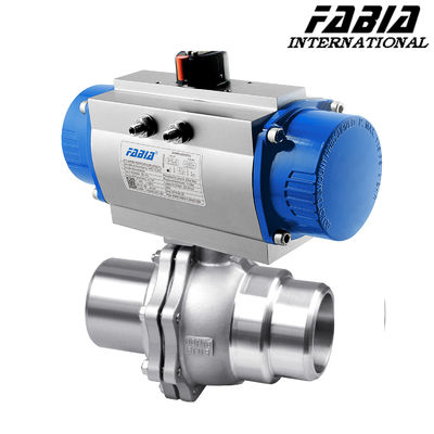 Pneumatic Two-Piece Ball Valve With Low Resistance Pneumatic Ball Valve