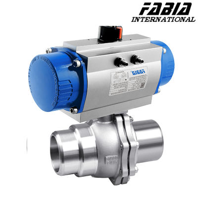 Pneumatic Two-Piece Ball Valve With Low Resistance Pneumatic Ball Valve