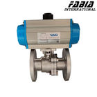 Easy-To-Maintain Pneumatic Two-Piece Flanged Ball Valve