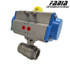 Thread Pneumatic Ball Valve With Internal Thread For Easy Operation