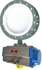 Fluorine Lined Flanged Pneumatic Butterfly Valve