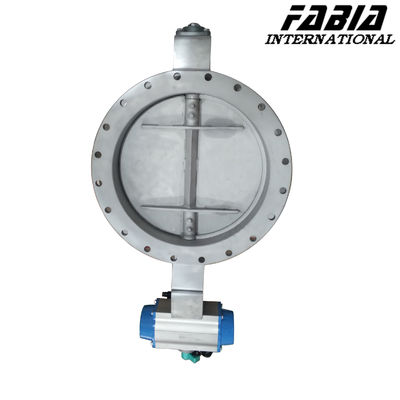 Pneumatic Control Flange Butterfly Valve Flange End