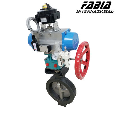 Pneumatic Control  Butterfly Valve Clamp End