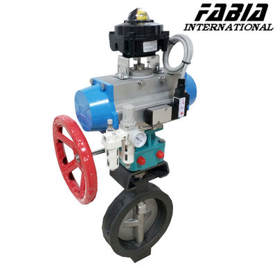 Pneumatic Control  Butterfly Valve Clamp End