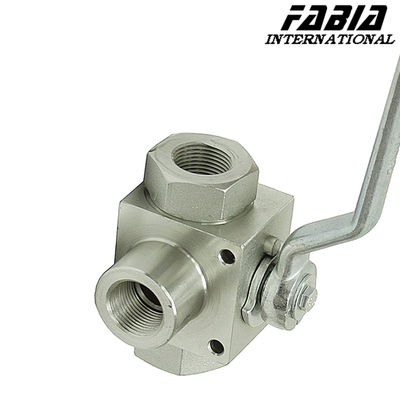 Extra High Pressure Three Way Stainless Steel Ball Valve Manual Valve