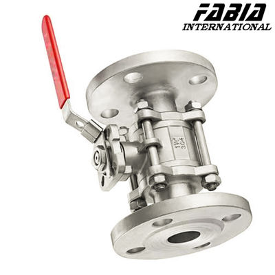 1 2 Inch 1 4" Manual Ball Valve High Pressure Three Piece Flanged