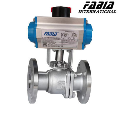 Pneumatic High Pressure Two Way Flange Ball Valve