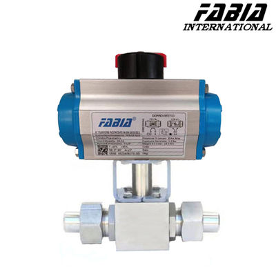 Pneumatic High Pressure Two Way Butt Welding Ball Valve