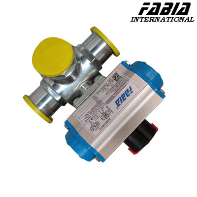 Stainless Steel Quick Three Way Pneumatic Valve /T Type