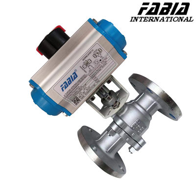 3 8" 1" Pneumatic High-Pressure Two-Piece Flanged Ball Valve