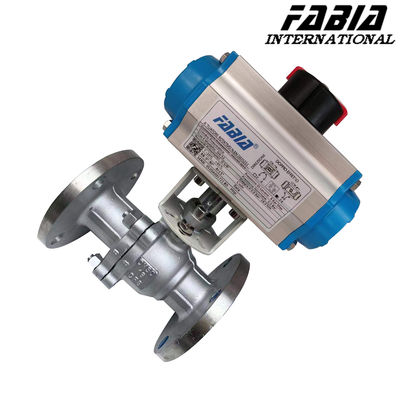 3 8" 1" Pneumatic High-Pressure Two-Piece Flanged Ball Valve