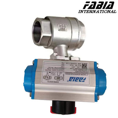 1/4 Inch  1 Inch Pneumatic High Pressure Two Piece Ball Valve With Internal Teeth