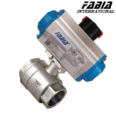 1/4 Inch  1 Inch Pneumatic High Pressure Two Piece Ball Valve With Internal Teeth