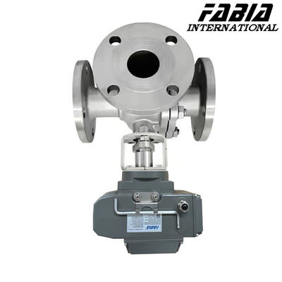 Electric High Pressure Three Way Ball Valve L Type