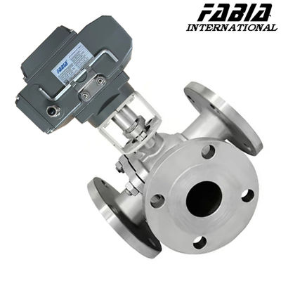 Electric High Pressure Three Way Ball Valve L Type