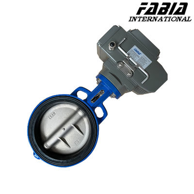 Electric Industrial Carbon Steel Body  Butterfly ValveValve Plate Stainless Steel