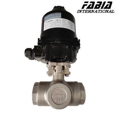 High-Performance Threeway Ball Valve Electric Operation For Industrial Needs