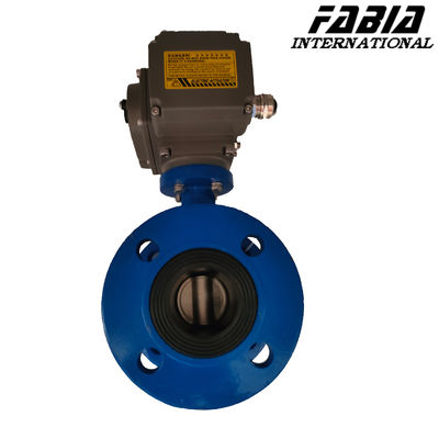 DN50 Carbon Steel Electric Flanged Industrial Butterfly Valve