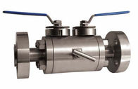 Safety Double Block And Bleed Ball Valve Forged Steel A105 LF2 , Desirable Flow Rate