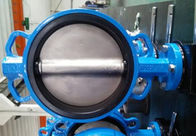 PTFE Lined Centric Butterfly Valve Self Lubricated Shaft Bear ATEX Wafer Type Butterfly Valve