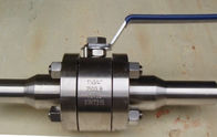 API6D 3 Piece Full Bore Ball Valve SW  NPT Ends Forged Steel Material