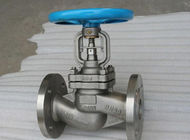 DIN Straight Pattern Flanged Cast Steel Globe Valve Metal Seat PN40 With Dual Seal 1.4308