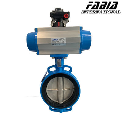 DN200 High Performance Pneumatic Valve Water Treatment Butterfly Valve