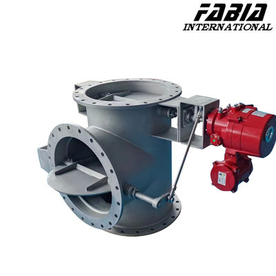 Electric Three-Way Control Valve Flange Stainless Steel Ventilated Butterfly Valve