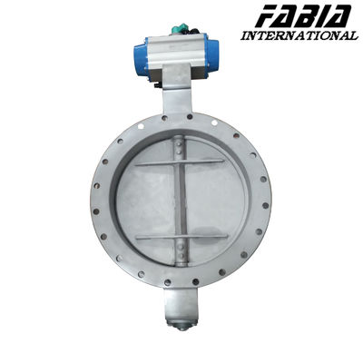 Center Line Pipe Air Valve Pneumatic Industrial Butterfly Valve For Coal Chemical Industry