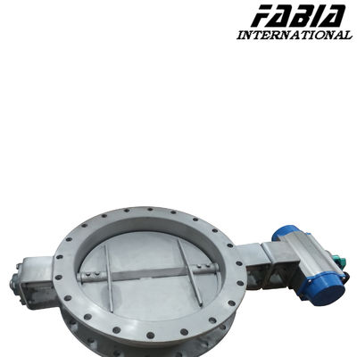 Center Line Pipe Air Valve Pneumatic Industrial Butterfly Valve For Coal Chemical Industry