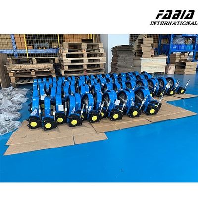 8 Inch Worm Gear Butterfly Valve Reliable Sealing For Water Treatment  Natural Gas Industry