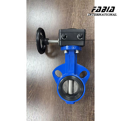 Aluminum Alloy DN100 Worm Gear Butterfly Valve EPDM Seal Soft Seal