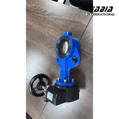 Aluminum Alloy DN100 Worm Gear Butterfly Valve EPDM Seal Soft Seal