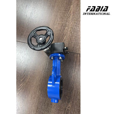 Aluminum Alloy DN100 Worm Gear Butterfly Valve EPDM Seal Soft Seal